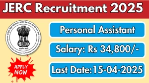 JERC Personal Assistant Recruitment 2025 - Apply Offline