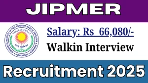 JIPMER Project Research Scientist Recruitment 2025 – Walk in