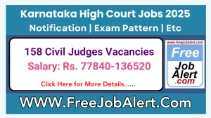 Karnataka High Court Civil Judges Recruitment 2025 - Apply Online for 158 Posts