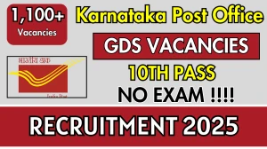 Karnataka Post Office GDS Recruitment 2025 - Apply Online for 1,135 Posts