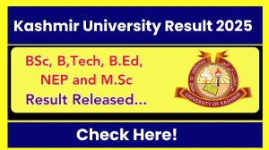 Kashmir University Result 2025 Released at kashmiruniversity.net Direct Link to Download 2nd, 3rd, 4th and 8th Semester Result