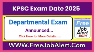 KPSC Departmental Exam Date 2025 Announced at kpsc.kar.nic.in Verify the schedule for the examination date, Departmental Exam, and site details.