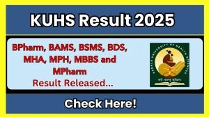 KUHS Result 2025 Out at kuhs.ac.in Direct Link to Download UG and PG Semester Result