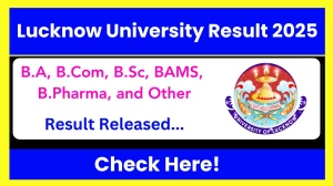 Lucknow University Result 2025 Released at lkouniv.ac.in