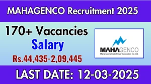 MAHAGENCO Junior Chemist, Assistant Chemist & Other Recruitment 2025 - Apply Online for 173 Posts