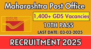 Maharashtra Post Office GDS Recruitment 2025 Apply Online, Last Date, Vacancy Notification, Qualification Details
