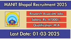 MANIT Bhopal Research Associate Recruitment 2025 - Apply Offline