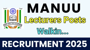 MANUU Lecturers Recruitment 2025 – Walk in for 3 Posts