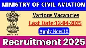 Ministry of Civil Aviation Senior Private Secretary, UDC, Senior Inspector Recruitment 2025 - Apply Offline