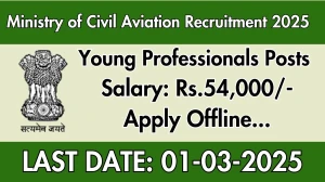 Ministry of Civil Aviation Young Professionals Recruitment 2025 - Apply Offline for 3 Posts