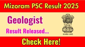 Mizoram PSC Geologist Result 2025 Released Download Geologist Result at mpsc.mizoram.gov.in Mizoram PSC Geologist Result 2025 Released Download Geologist Result at mpsc.mizoram.gov.in