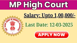 MP High Court Chief Legal, Deputy Chief Legal, Assistant Legal Recruitment 2025 - Apply Offline