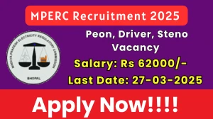 MPERC Recruitment 2025 - Apply Offline for 07 Peon, Driver, Steno Posts
