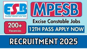 MPESB Excise Constable Recruitment 2025 - Apply Online for 253 Posts