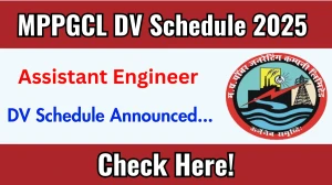 MPPGCL Assistant Engineer DV Schedule 2025: Check Document Verification Date @ mppgcl.mp.gov.in