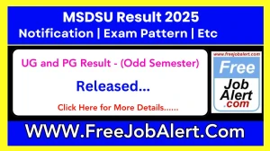 MSDSU Result 2025 (Released) at msdsu.ac.in - How to check MSDSU UG Odd Semester Results Here MSDSU Result 2025 (Released) at msdsu.ac.in - How to check MSDSU UG Odd Semester Results Here