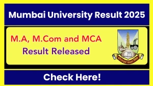 Mumbai University Result 2025 Released at mu.ac.in Direct Link to Download 1st and 3rd Semester Result