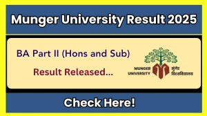Munger University Result 2025 Released at mungeruniversity.ac.in Munger University Result 2025 Released at mungeruniversity.ac.in