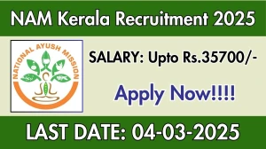 NAM Kerala Medical Officer, Journalist Trainee Recruitment 2025 - Apply Offline