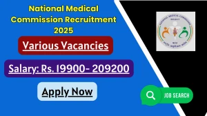 National Medical Commission Various Post Recruitment 2025 - Apply Offline for 21 Posts