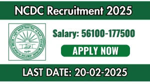 NCDC Assistant Director Recruitment 2025 - Apply Offline