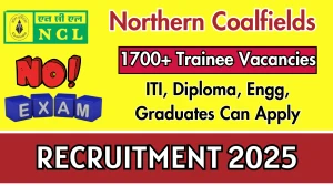 NCL Northern Coalfields Apprentices 2025 Merit List Declared for 1765 Posts