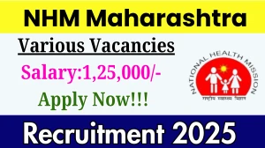NHM Maharashtra Various Posts Recruitment 2025 - Apply Offline for 54 Posts