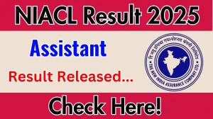 NIACL Result 2025 Announced. Direct Link to Check NIACL Assistant Result 2025 newindia.co.in NIACL Result 2025 Announced. Direct Link to Check NIACL Assistant Result 2025 newindia.co.in