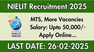NIELIT MTS, Resource Person & Other Recruitment 2025 - Apply Online
