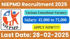 NIEPMD Clinical Assistant, Lecturer & Other Recruitment 2025 - Apply Online for 18 Posts