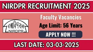 NIRDPR Faculty Recruitment 2025 - Apply Online for 21 Posts