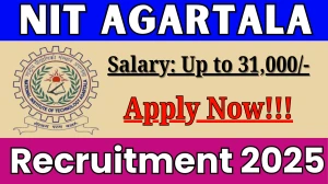 NIT Agartala Project Associate Recruitment 2025 – Walk in