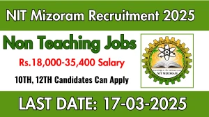 NIT Mizoram Non Teaching Recruitment 2025 - Apply Offline for 13 Posts