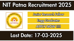 NIT Patna Junior Research Fellow Recruitment 2025 - Apply Offline