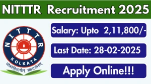 NITTTR Professor, Associate Professor Recruitment 2025 - Apply Online