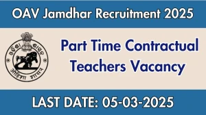 OAV Jamdhar Part Time Contractual Teachers Recruitment 2025 - Apply Offline