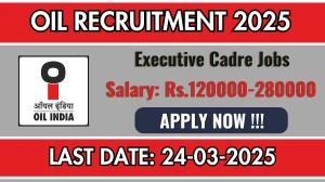 Oil India Executive Cadre Recruitment 2025 - Apply Offline