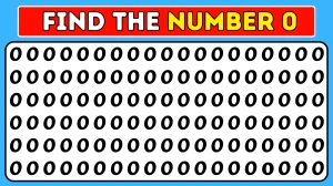 Optical Illusion Eye test: Find the Number 0 among Os within 9 Seconds