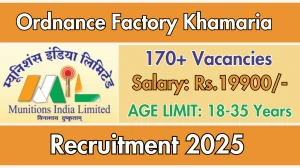 Ordnance Factory Khamaria Tenure based Danger Building Worker Recruitment 2025 - Apply Offline for 179 Posts