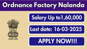 Ordnance Factory Nalanda Medical Practitioner Recruitment 2025 - Apply Offline for 1 Posts