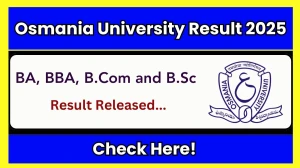 Osmania University Result 2025 Released at osmania.ac.in Osmania University Result 2025 Released at osmania.ac.in
