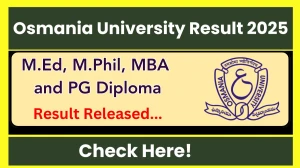 Osmania University Result 2025 Released at osmania.ac.in Direct Link to Download 1st, 2nd, 3rd and 4th Semester Result Osmania University Result 2025 Released at osmania.ac.in Direct Link to Download 1st, 2nd, 3rd and 4th Semester Result