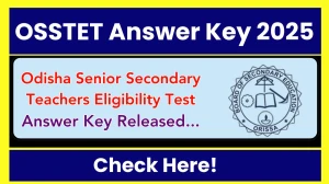 OSSTET Answer Key 2025 Released Check OSSTET Official Solution Key at bseodisha.nic.in OSSTET Answer Key 2025 Released Check OSSTET Official Solution Key at bseodisha.nic.in