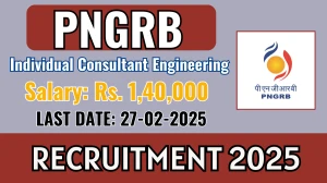 PNGRB Individual Consultant Engineering Recruitment 2025 - Apply Offline