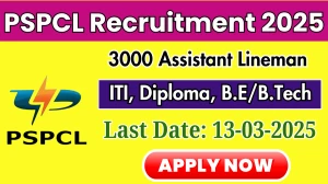 PSPCL Assistant Lineman (ALM) Recruitment 2025 - Apply Online for 3000 Posts