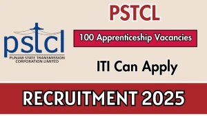 PSTCL Apprenticeship Recruitment 2025 - Apply Online for 100 Posts