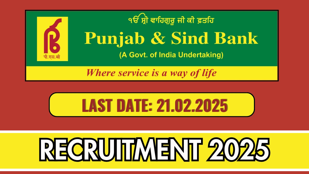 Punjab and Sind Bank Banks Medical Consultant Recruitment 2025 Apply