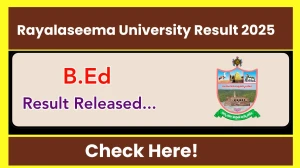 Rayalaseema University Result 2025 Released at rayalaseemauniversity.ac.in Rayalaseema University Result 2025 Released at rayalaseemauniversity.ac.in