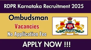 RDPR Karnataka Ombudsman Recruitment 2025 - Apply Offline