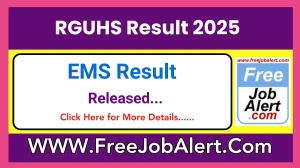 RGUHS Result 2025 Released at gnanasangama.karnataka.gov.in - How to check RGUHS EMS Results